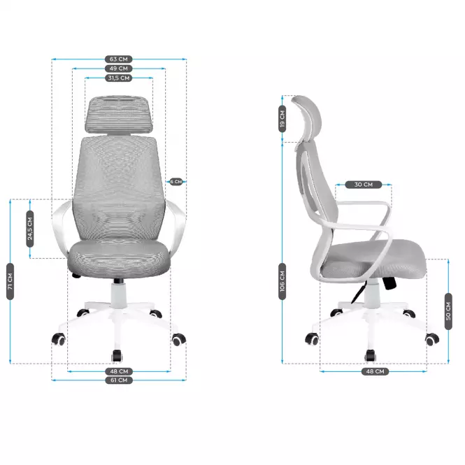 Kancelárske kreslo Markadler Manager 2.8 Grey