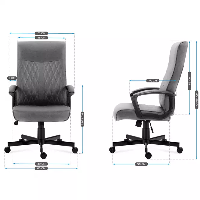 Kancelárske kreslo Markadler Boss 3.2 Grey