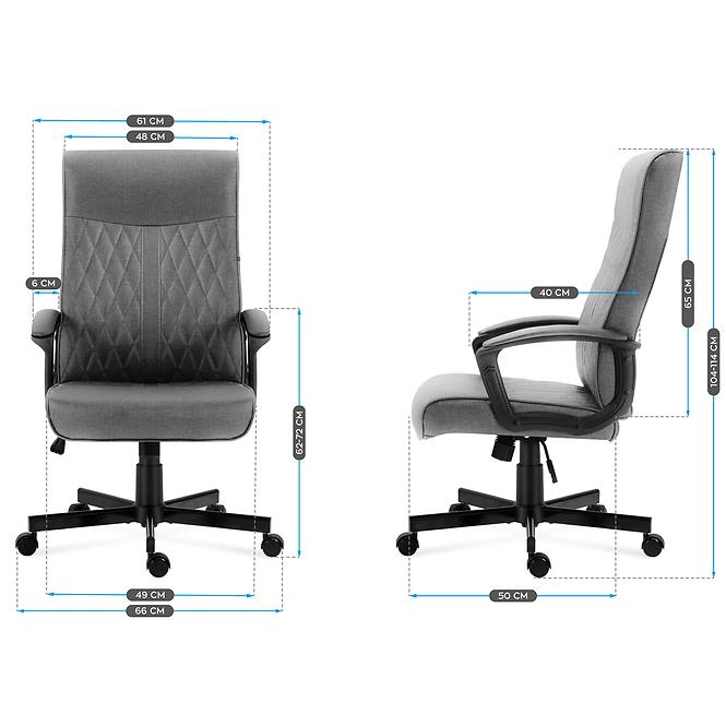 Kancelárske kreslo Markadler Boss 3.2 Grey