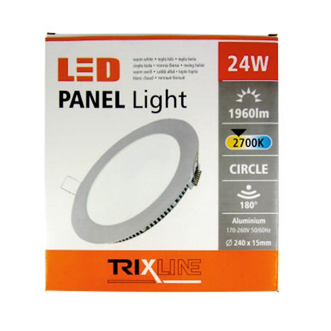 Panel LED 24W 2700K WW TR kulaty