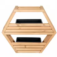 Polička Hexen maxi cappucino 80x20x69 cm