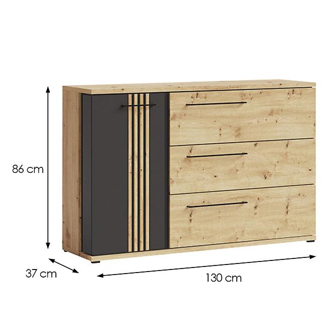 Komoda Molto ml 12 black,2
