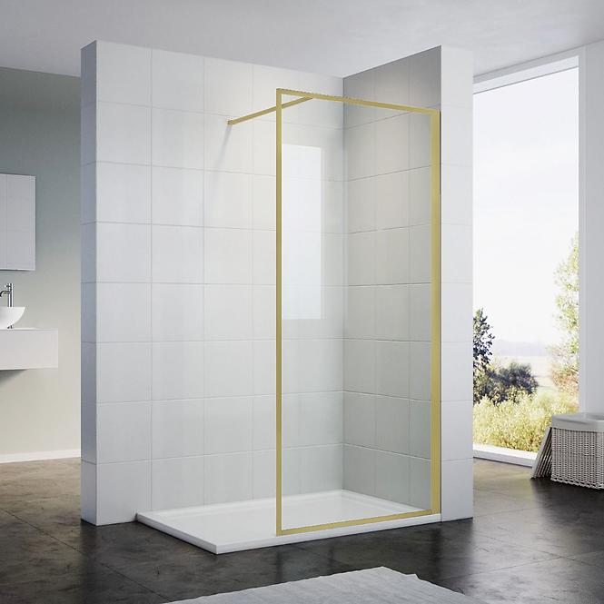 Sprchová stena Walk-In Tiz 100x195 gold