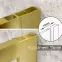 Sprchová stena Walk-In Tiz 120x195 gold,3