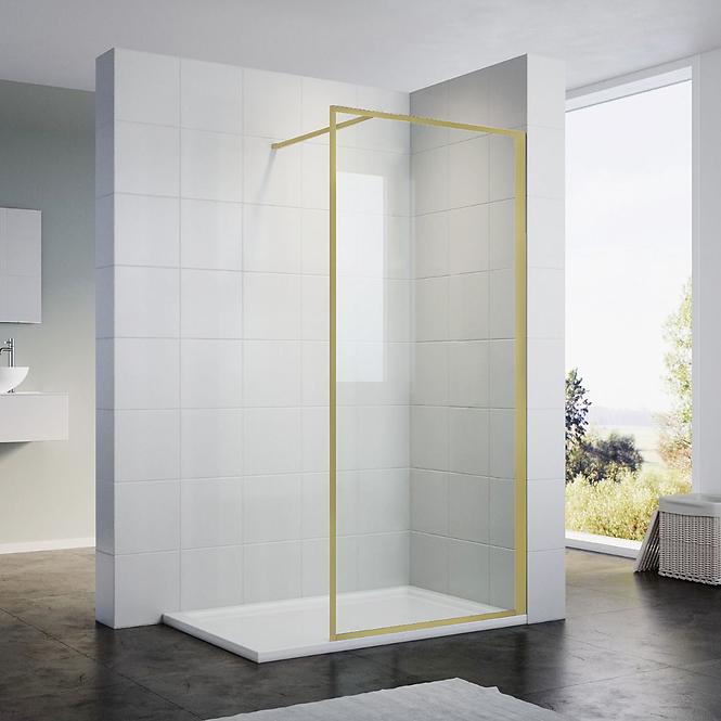 Sprchová stena Walk-In Tiz 120x195 gold