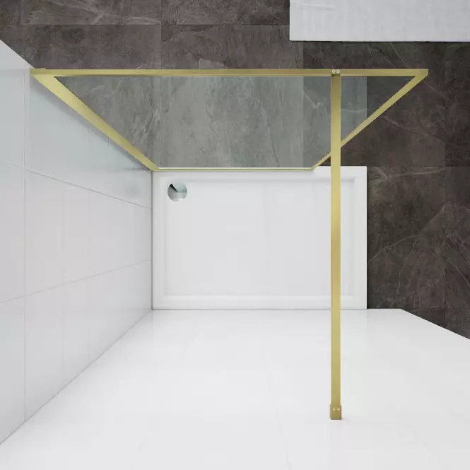 Sprchová stena Walk-In Tiz 120x195 gold