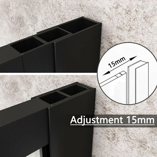 Sprchová stena Walk-In Grand 120x195 black