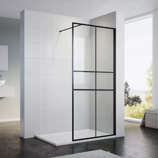 Sprchová stena Walk-In Grand 120x195 black