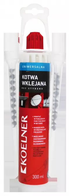 Univerzálna kotva Koelner lepená polyesterová bez styrénu 300 ml