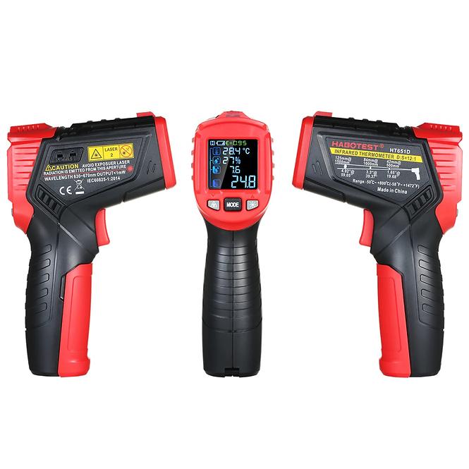 Laserový pyrometer vlhkomer Habotest HT651D
