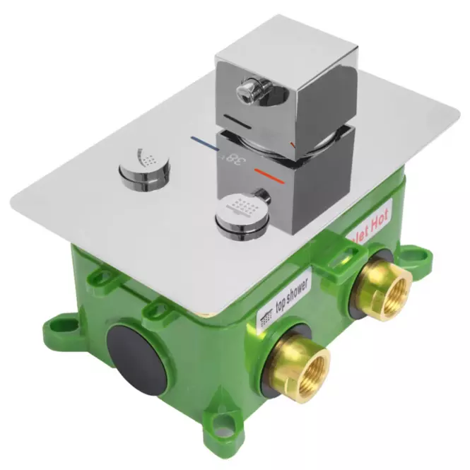 Sprchová sada + termostat Fenix-Davis chróm Rea P6356