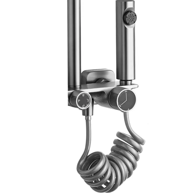 Sprchový systém Helix nikel brúsený Rea P6622,4