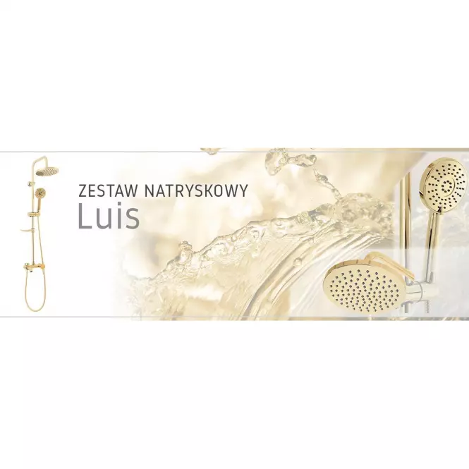 Sprchová sada  Rea Luis Zlatá