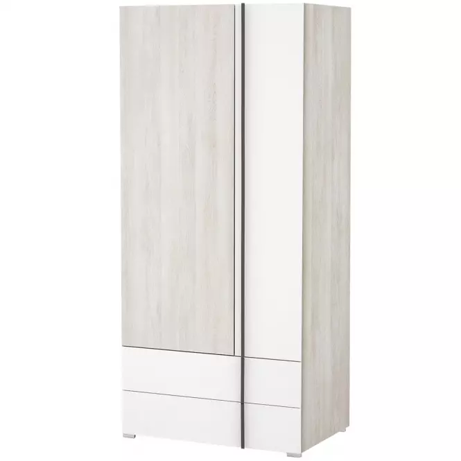 Skriňa Remo RM2 dub wilton/biela/antracit