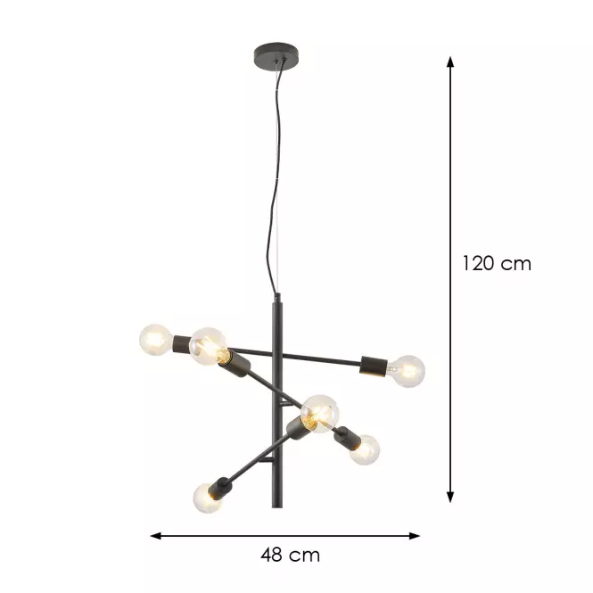 Luster 2023001 BLACK+ BLACK E27 LW6,3