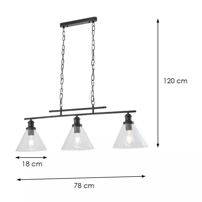 Luster 2022062 BLACK E27 LW3