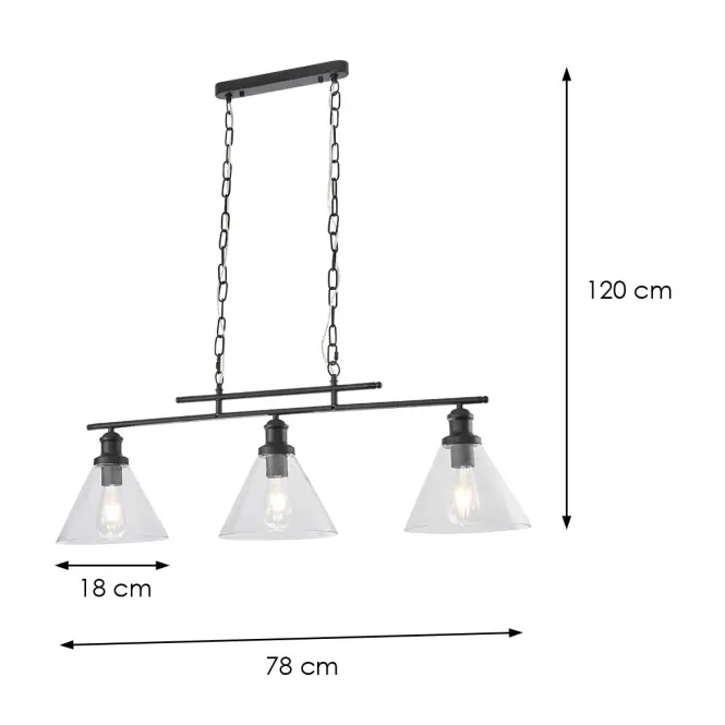 Luster 2022062 BLACK E27 LW3,3