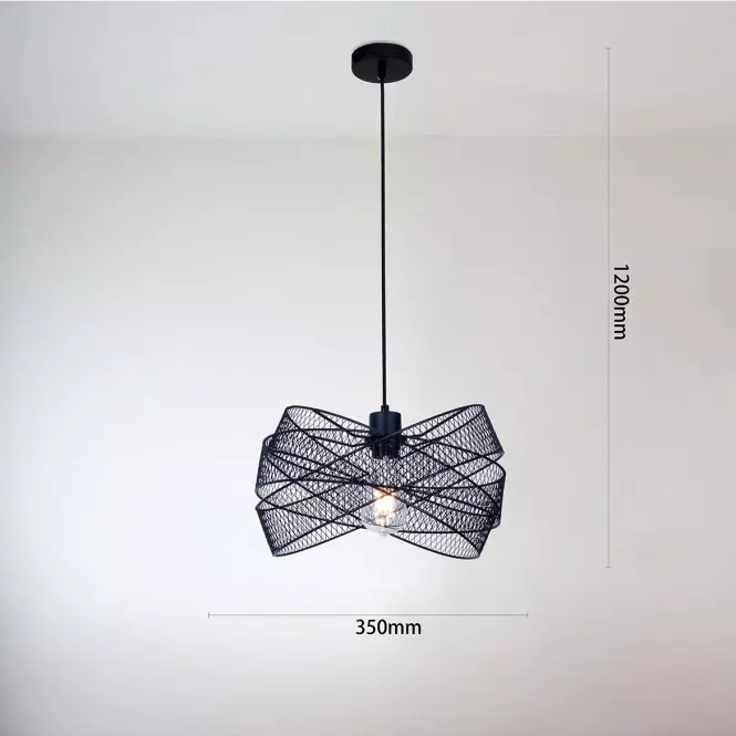 Luster 20011P BLACK E27 LW1