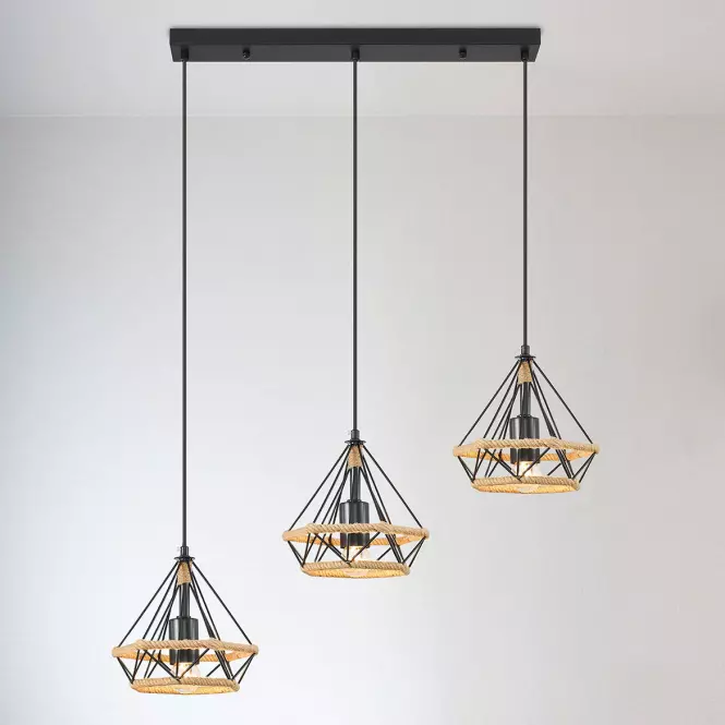 Luster 2200134-3 BLACK PAINTED LW3