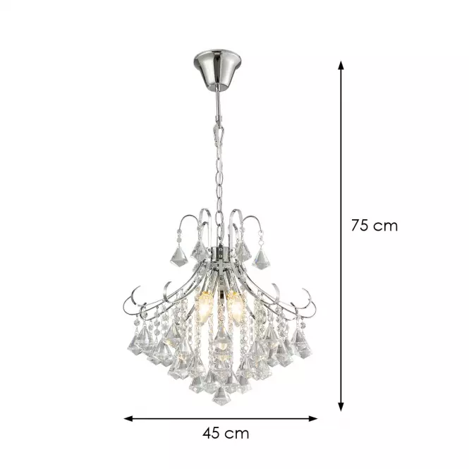 Luster 2200136-CH CHROME LW4