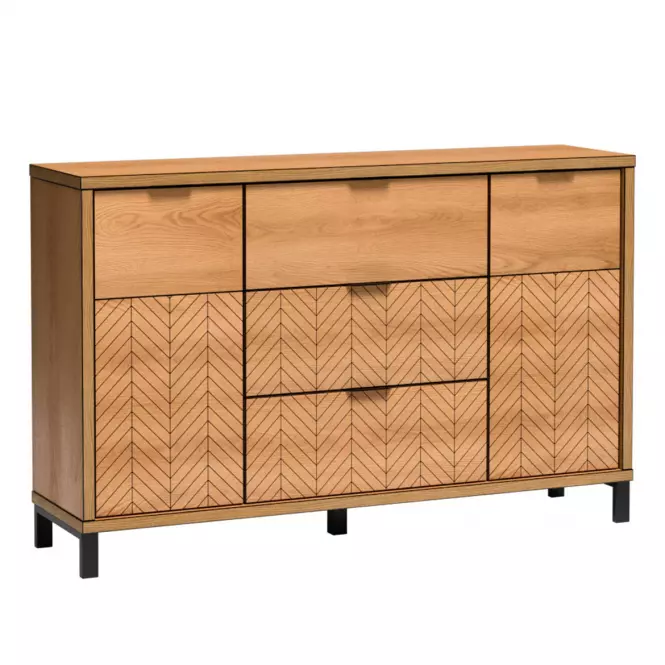 Komoda Fonti F3 Dub karamelový,3