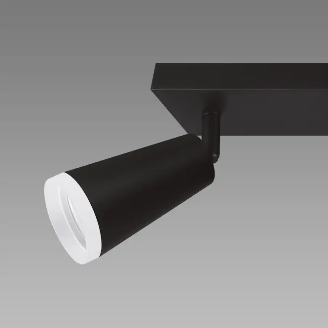 Stropné bodové svietidlo SANA GU10 2L BLACK 04144 LS2,4