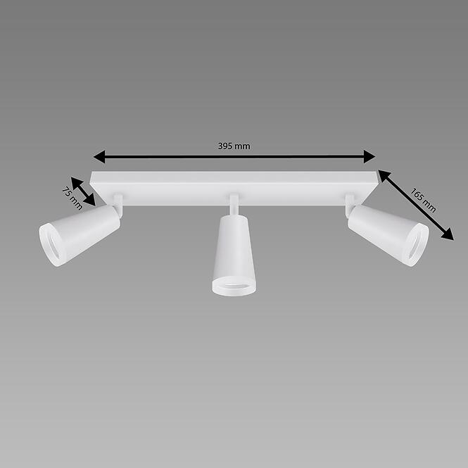 Stropné bodové svietidlo SANA GU10 3L WHITE 04145 LS3,3