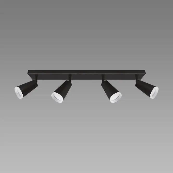 Stropné bodové svietidlo SANA GU10 4L BLACK 04148 LS4,2