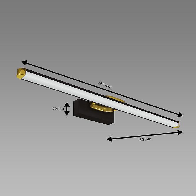 Nástenné svietidlo PRYMUS LED 12W čierne NW 04020 K1,3