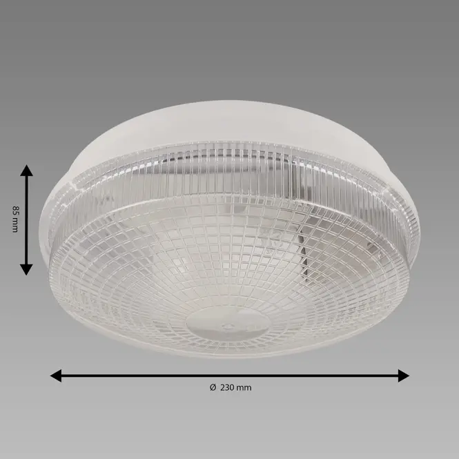Stropné svietidlo MONTE 60 CLEAR D 04185 IP65 PL1,3