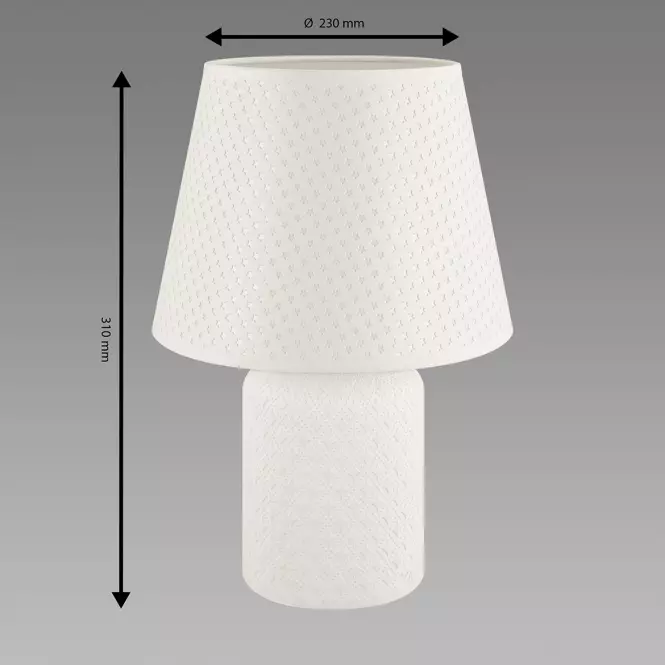Stolná lampa AMOR E14 biela 04101 LB1