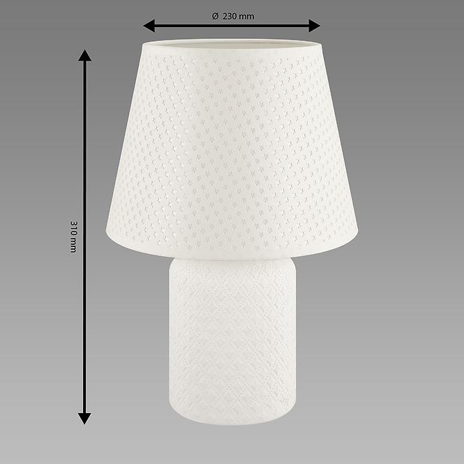 Stolná lampa AMOR E14 biela 04101 LB1