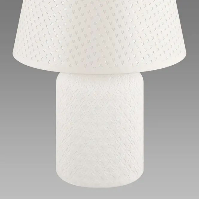 Stolná lampa AMOR E14 biela 04101 LB1,4