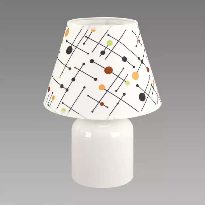 Stolná lampa IMBIR E14 biela 04102 LB1