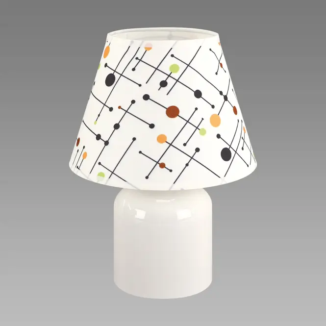 Stolná lampa IMBIR E14 biela 04102 LB1,2