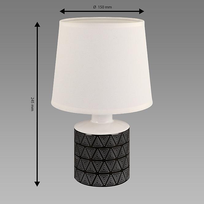 Stolná lampa TOPIK E14 biela/čierna 04103 LB1