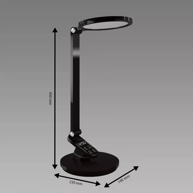 Stolná lampa RAGAS LED čierna CCT 04172 LB1