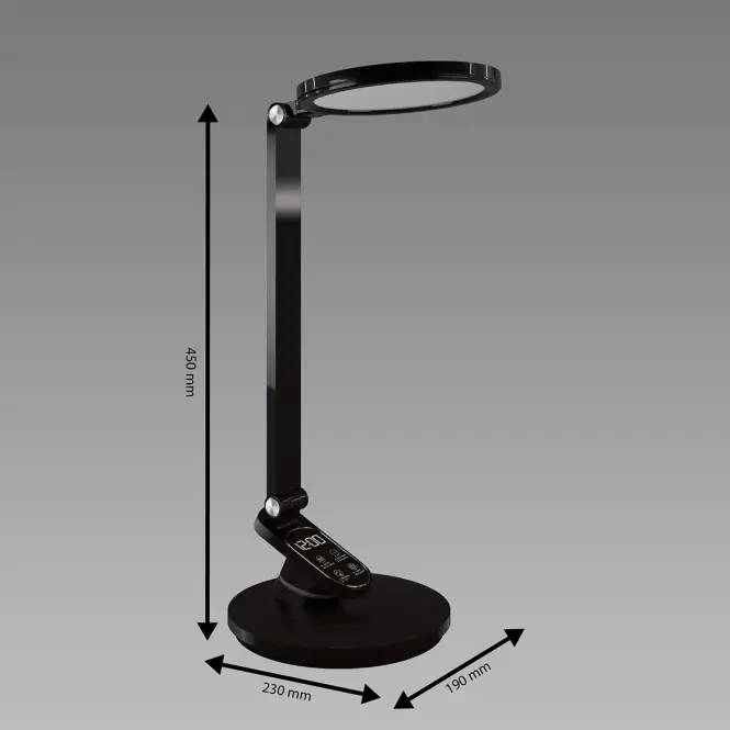 Stolná lampa RAGAS LED čierna CCT 04172 LB1,3