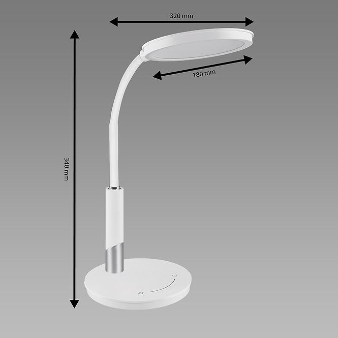 Stolná lampa SAMUEL LED biela 04173 LB1