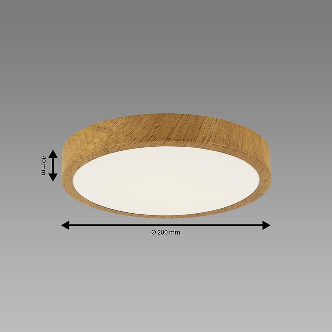 Luster ATUT LED C OAK 18W NW 04149 PL1