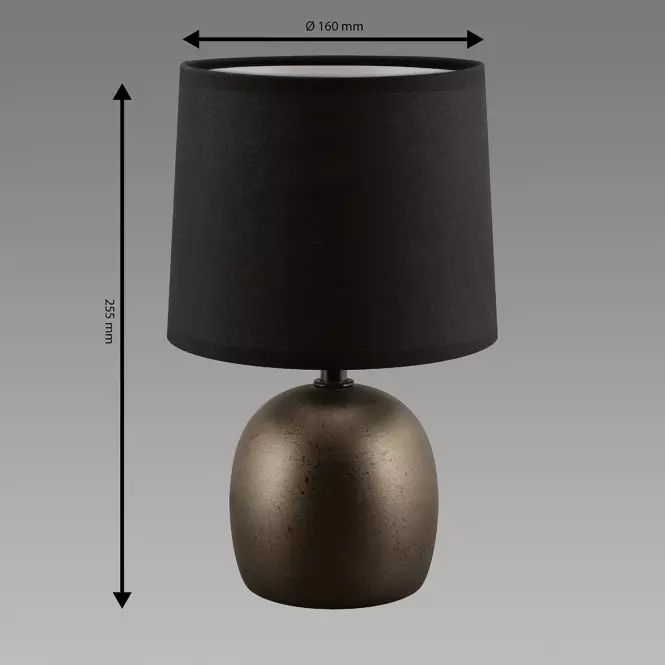Stolná lampa ATENA E14 C čierna 04056 LB1
