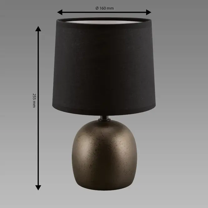 Stolná lampa ATENA E14 C čierna 04056 LB1,3