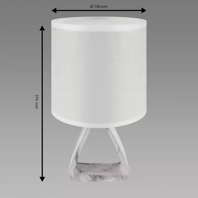 Stolná lampa ATENA E14 A biela 04057 LB1