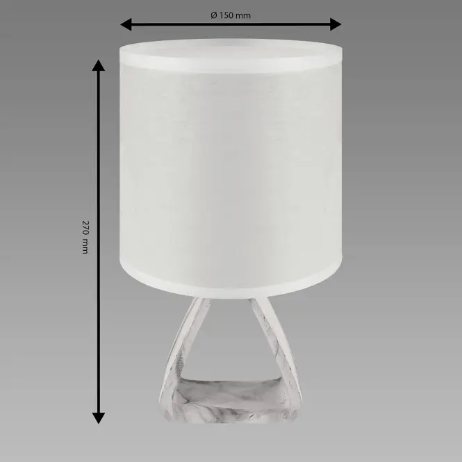 Stolná lampa ATENA E14 A biela 04057 LB1,3