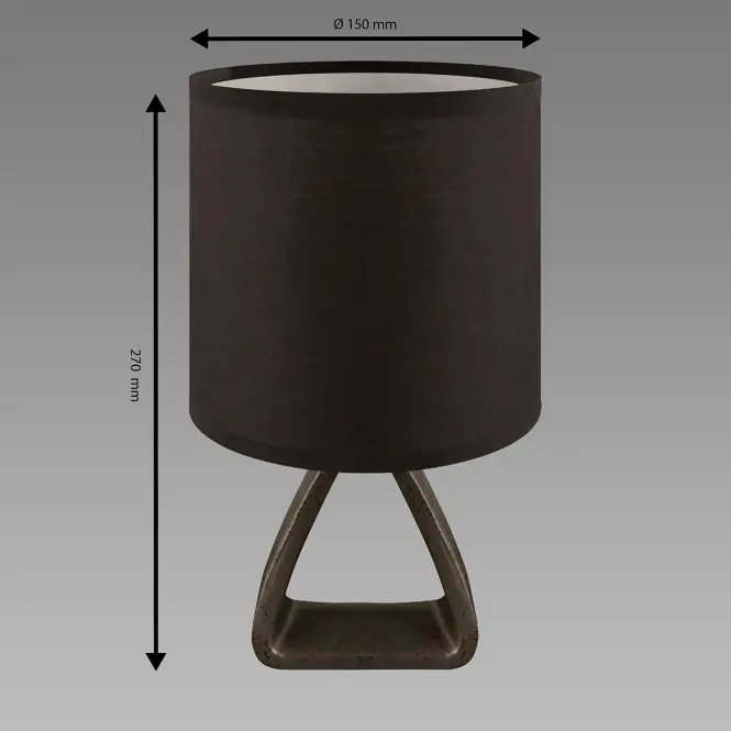 Stolná lampa ATENA E14 A BLACK 04058 LB1,3