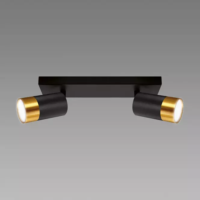 Luster PUZON SPT GU10 2L BLACK/GOLD 04125 LS2