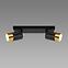 Stropné bodové svietidlo PUZON SPT GU10 2L BLACK/GOLD 04125 LS2