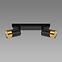 Stropné bodové svietidlo PUZON SPT GU10 2L BLACK/GOLD 04125 LS2,2