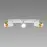 Stropné bodové svietidlo PUZON SPT GU10 3L WHITE/GOLD 04126 LS3