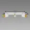 Stropné bodové svietidlo PUZON SPT GU10 3L WHITE/GOLD 04126 LS3,3